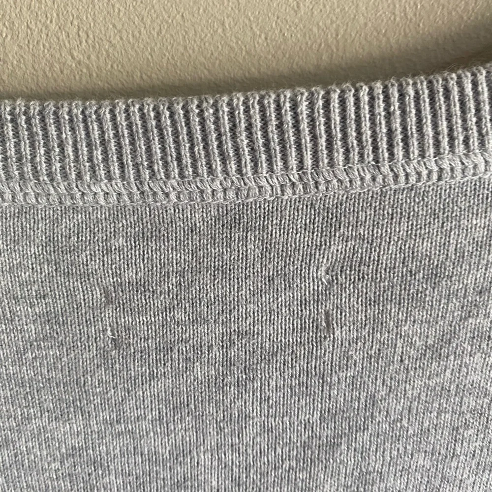 The Rail Sweater Mens L Gray V Neck 3 Button Preppy Academia Cotton‎